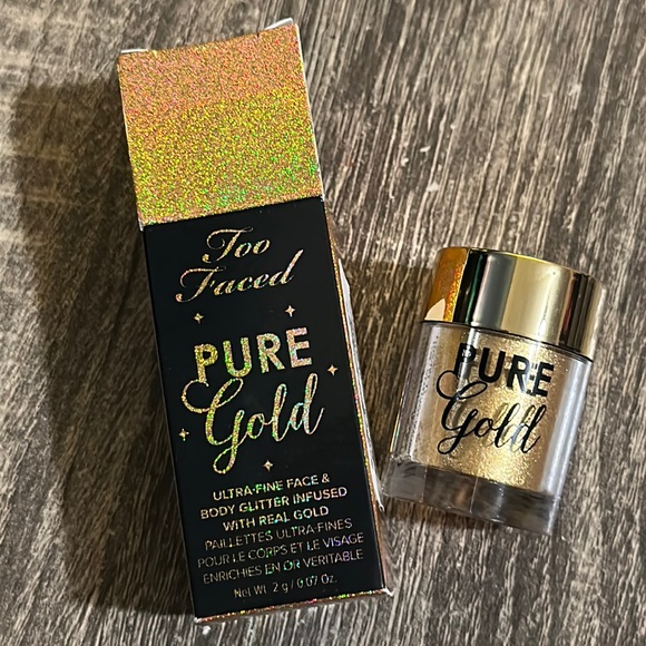 π₯°Too Faced Pure Gold Ultra Fine Face & Body Glitter Infused with Real Goldπ₯° - Picture 4 of 6
